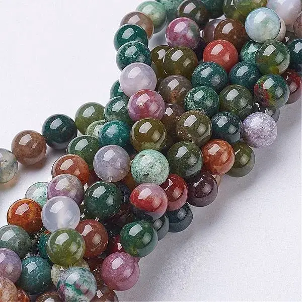 Natural Indian Agate Beads Strands
