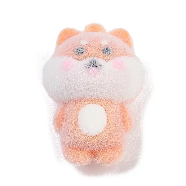 Flocky Resin Pendants