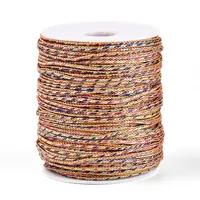 100M Segment Dyed Round Nylon & PET & Polyester Metallic Braided Cord