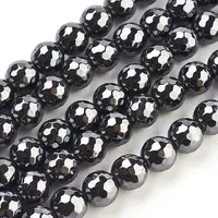 Non-Magnetic Synthetic Hematite Beads Strands