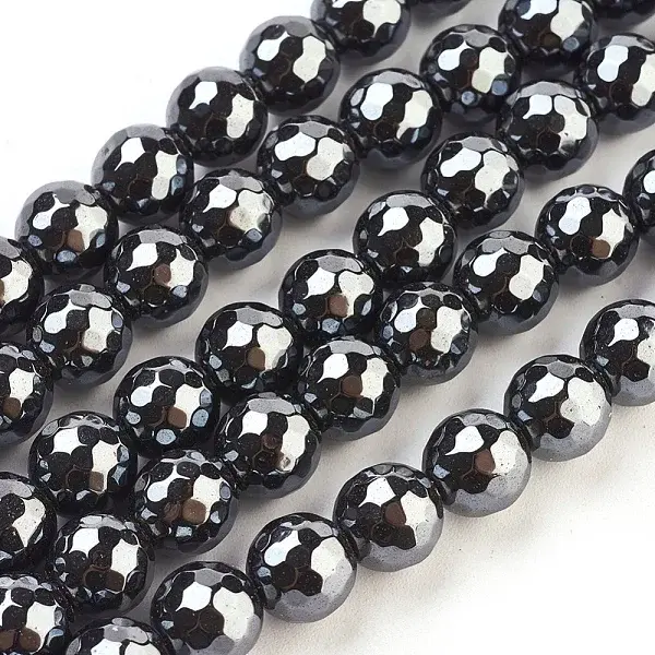 Non-Magnetic Synthetic Hematite Beads Strands