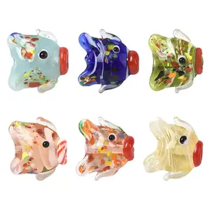 6Pcs 6 Colors Handmade Lampwork Beads