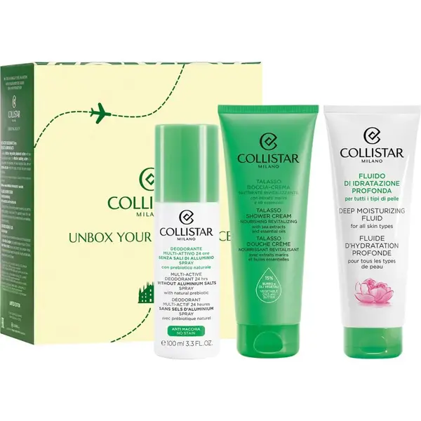 Collistar Deep Moisturizing Fluid Travel Kit dárková sada