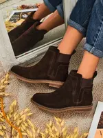 Resti Altesse Ankle Boots in Dark Brown Suede