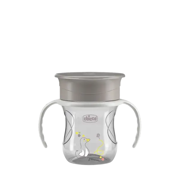 CHICCO Hrneček 360 Perfect X s držadly grey, 12m+ 200 ml