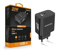 Aligator Power Delivery 20W chytrá síťová nabíječka USB-C černá
