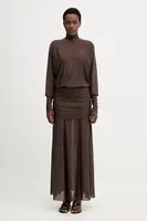 Šaty Aniye By hnědá barva, maxi, 181423