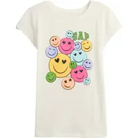 GAP V-FRCH SS LOGO TEE Dětské tričko, bílá, velikost