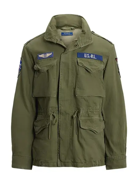 Polo Ralph Lauren Prechodná bunda  svetlobéžová / námornícka modrá / zelená