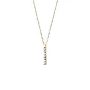 Náhrdelník s briliantovou tyčinkou ve zlatě KLENOTA