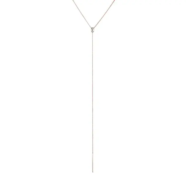 Náhrdelník s lab grown diamantem v růžovém zlatě KLENOTA