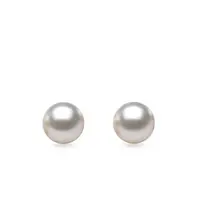 Pecky ze žlutého zlata s perlou Akoya KLENOTA