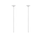 Retiazkové náušnice z bieleho zlata s diamantmi KLENOTA