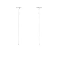 Retiazkové náušnice z bieleho zlata s diamantmi KLENOTA