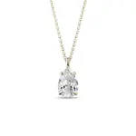 Náhrdelník zo žltého zlata s 1ct lab grown diamantom KLENOTA