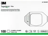3M Tegaderm transparentní převazová fólie 6x7cm 1624W 100ks
