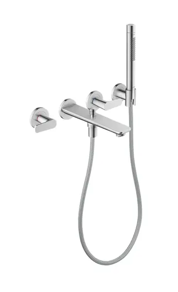 Axor Citterio C - Vanová baterie pod omítku, 4-otvorová instalace, s příslušenstvím, chrom 49480000