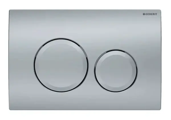 Geberit Delta20 - Ovládání splachování, matný chrom 115.127.46.1