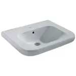 Ideal Standard Contour 21 - Umyvadlo bezbariérové, 60x18x56 cm, s přepadem, otvor pro baterii, bílá S238901