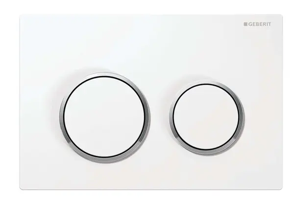 Geberit Kappa21 - Ovládání splachování, bílá/lesklý chrom 115.240.KJ.1