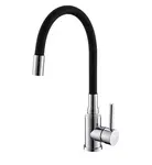 Alveus Mintas - Dřezová baterie s flexibilním ramenem, chrom/černá 1144427