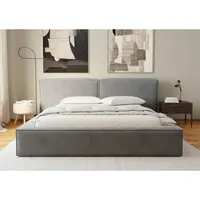 Boxxx ČALOUNĚNÁ POSTEL, 200/200 cm, antracitová