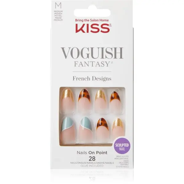 KISS Voguish Fantasy Magnifique umelé nechty medium Charmante 28 ks