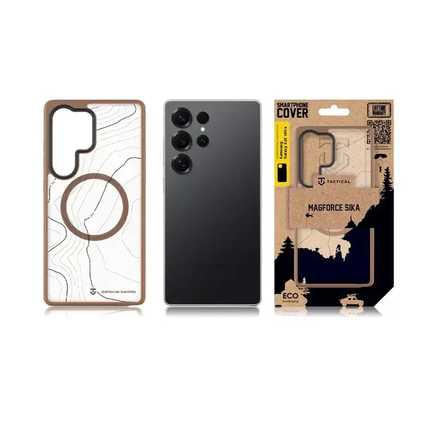 Zadní kryt Tactical MagForce Hyperstealth Sika pro Samsung Galaxy S25 Ultra, mocha mousse