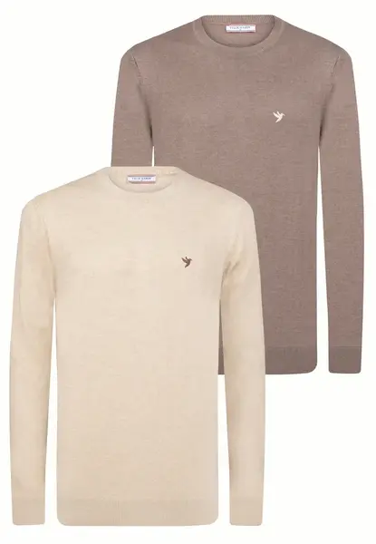 Felix Hardy Sveter  svetlobéžová / hnedá