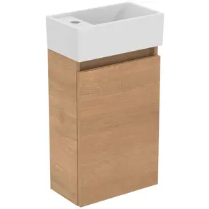 Ideal Standard Eurovit+ - Skrinka s umývadielkom, 55x35x20 cm, 1 dvierka, prírodný dub R0570Y8