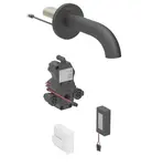 Geberit Piave - Elektronický umývadlový ventil pod omietku, batériové napájanie, easy to clean, matná čierna 116.263.14.1
