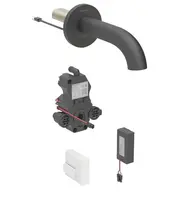 Geberit Piave - Elektronický umývadlový ventil pod omietku, batériové napájanie, easy to clean, matná čierna 116.263.14.1