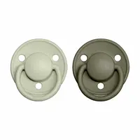 BIBS De Lux cumlíky z prírodného kaučuku 2ks - veľkosť 1 - Sage / Hunter Green