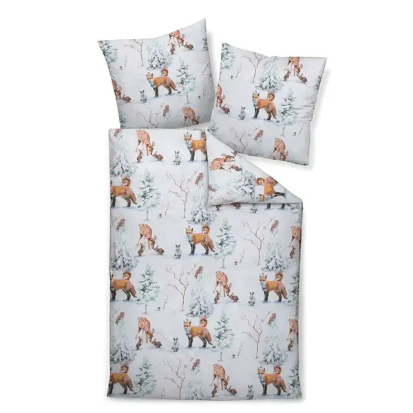 Janine POVLEČENÍ, makosatén, vícebarevná, 140/200 cm