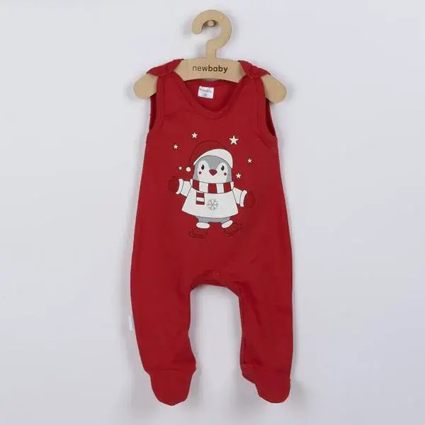 Dojčenské bavlnené dupačky New Baby Winter Penguin 68 (4-6m)