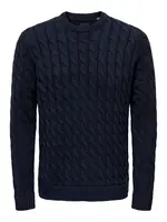 Only & Sons Sveter 'Kicker'  námornícka modrá