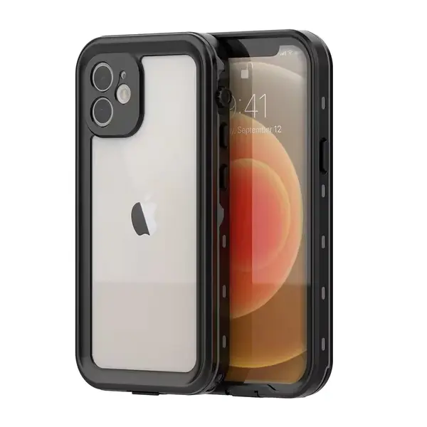 ShellBox IP68 obal, iPhone 12, černý