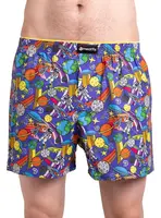 Meatfly pánské boxerky Agostino Double Pack Cosmo | Modrá | Velikost S