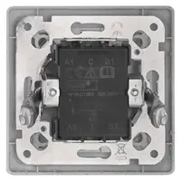 Přepínač jednotlačítkový, bílý