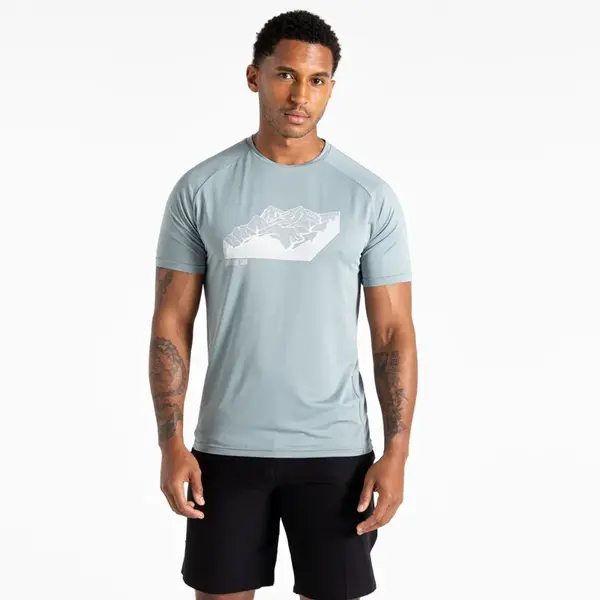 Pánské funkční tričko dare2b tech ii modrošedá xxl