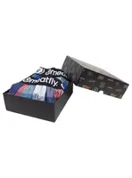 Meatfly pánské boxerky Gigi Navy Red / Green Gift Pack | Červená | Velikost XL