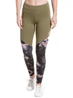 Meatfly dámské legíny Arabel Olive/Storm Camo Pink | Zelená | Velikost L