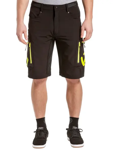 Meatfly pánské bike šortky Duke Black | Černá | Velikost XL