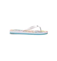 Roxy dámské žabky Tahiti VII White/C Pink/Floral Print | Bílá | Velikost 8 US