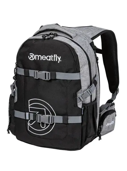 Meatfly batoh Ramble Grey Heather / Black 26 L | Černá | Objem 26 L