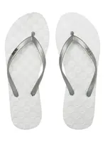 Roxy dámské žabky Viva IV Metallic Silver | Šedá | Velikost 8 US