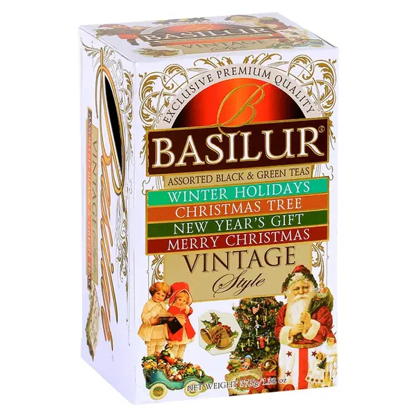 BASILUR Vintage Assorted dárková kolekce čajů 20 sáčků
