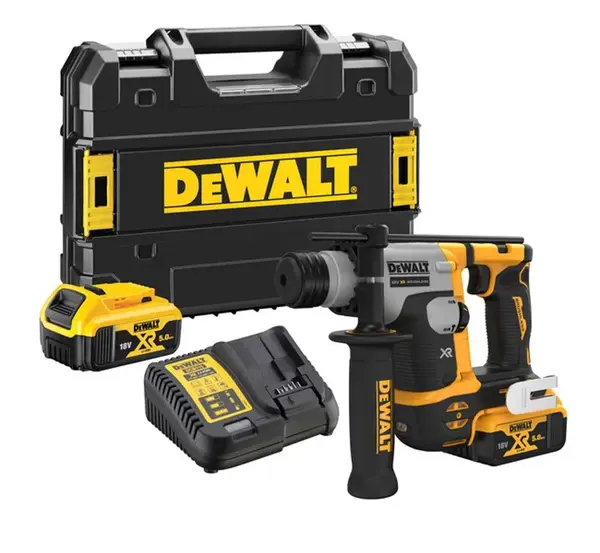 DeWALT Náradie - 18V AKU vŕtacie kladivo, 2x aku 5,0 Ah XR, nabíjačka DCH172P2