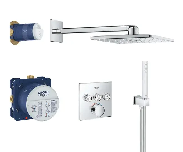 Grohe SmartControl Perfect - Sprchová súprava s batériou pod omietku, 31 cm, 2 prúdy, chróm 34712000