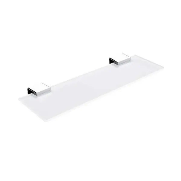 Nimco Kibo - Polička, dĺžka 40 cm, matné sklo/chróm Ki 14091B-40-26